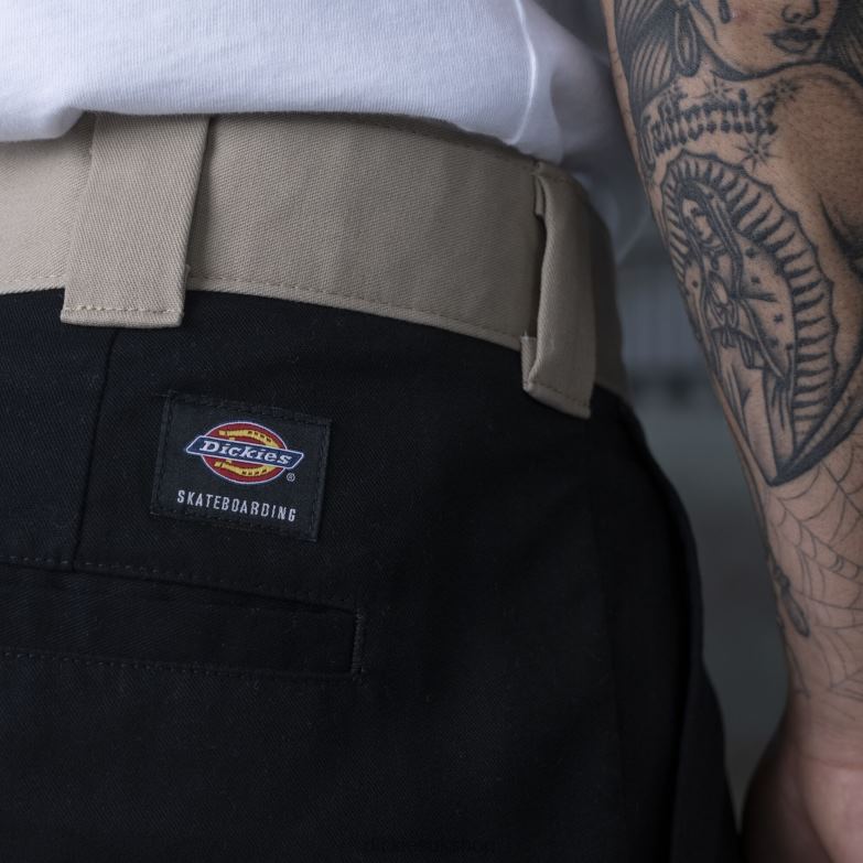Ronnie Sandoval Double Knee Pants Men Dickies Black/Desert Sand Color Block (BDC) 88T84233 Apparel