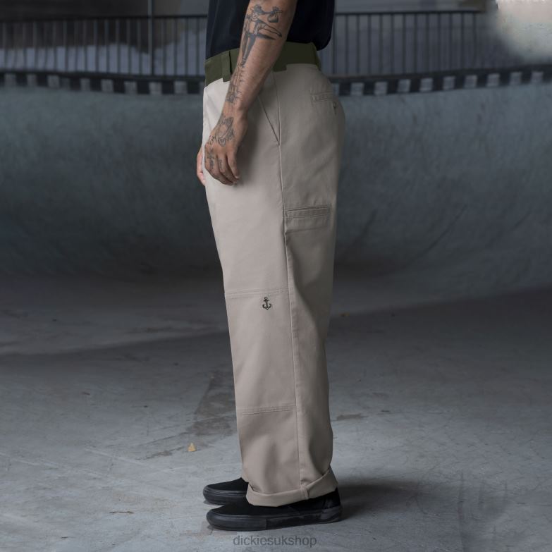 Ronnie Sandoval Double Knee Pants Men Dickies Desert Sand/Olive Color Block (DVC) 88T84234 Apparel