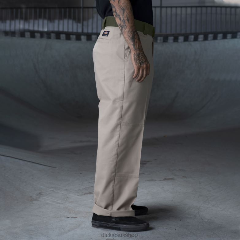 Ronnie Sandoval Double Knee Pants Men Dickies Desert Sand/Olive Color Block (DVC) 88T84234 Apparel