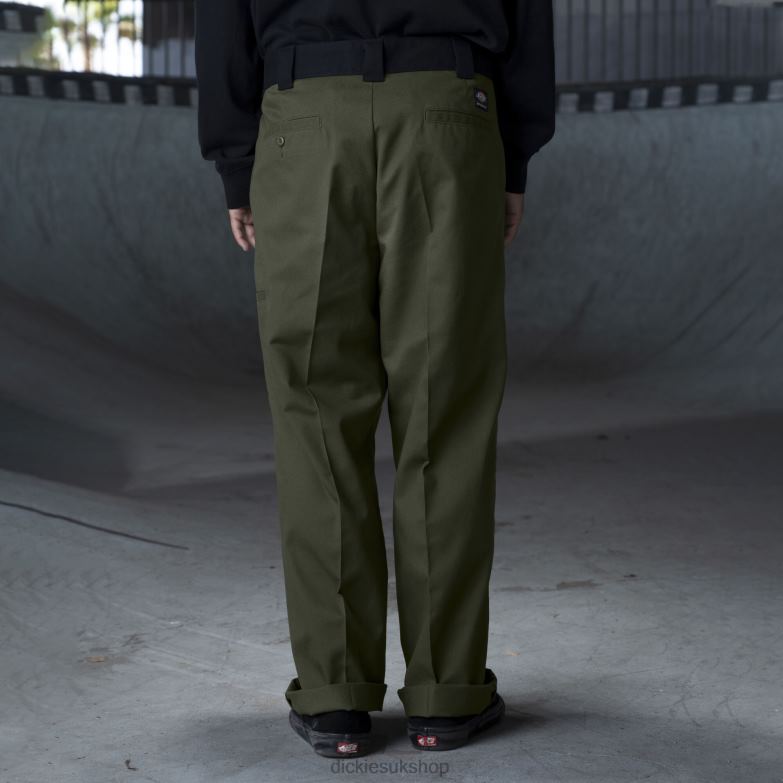 Ronnie Sandoval Double Knee Pants Men Dickies Olive Green/Black Color Block (OAC) 88T84235 Apparel