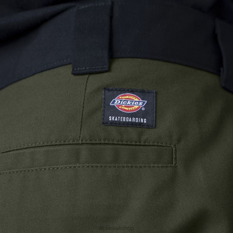 Ronnie Sandoval Double Knee Pants Men Dickies Olive Green/Black Color Block (OAC) 88T84235 Apparel