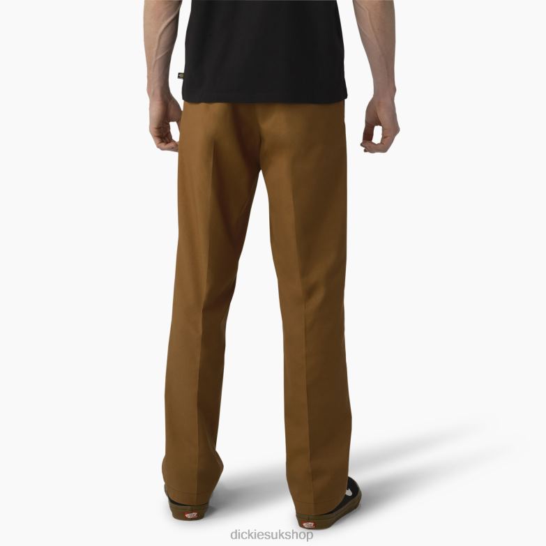 Skateboarding Double Knee Pants Men Dickies Brown Duck/Contrast Stitch (HWC) 88T84164 Apparel