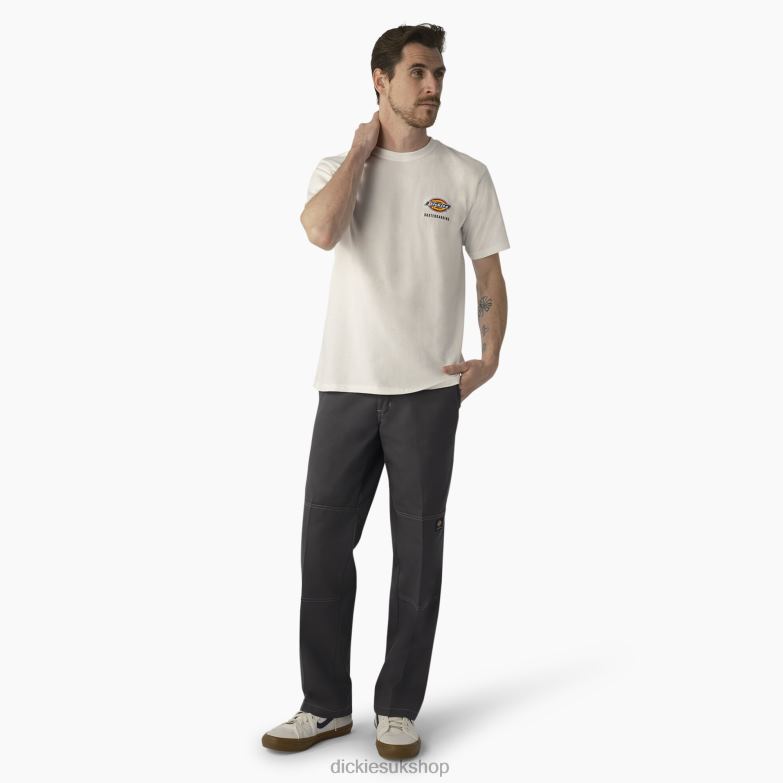 Skateboarding Double Knee Pants Men Dickies Charcoal/Gray Stitching (HCG) 88T84162 Apparel