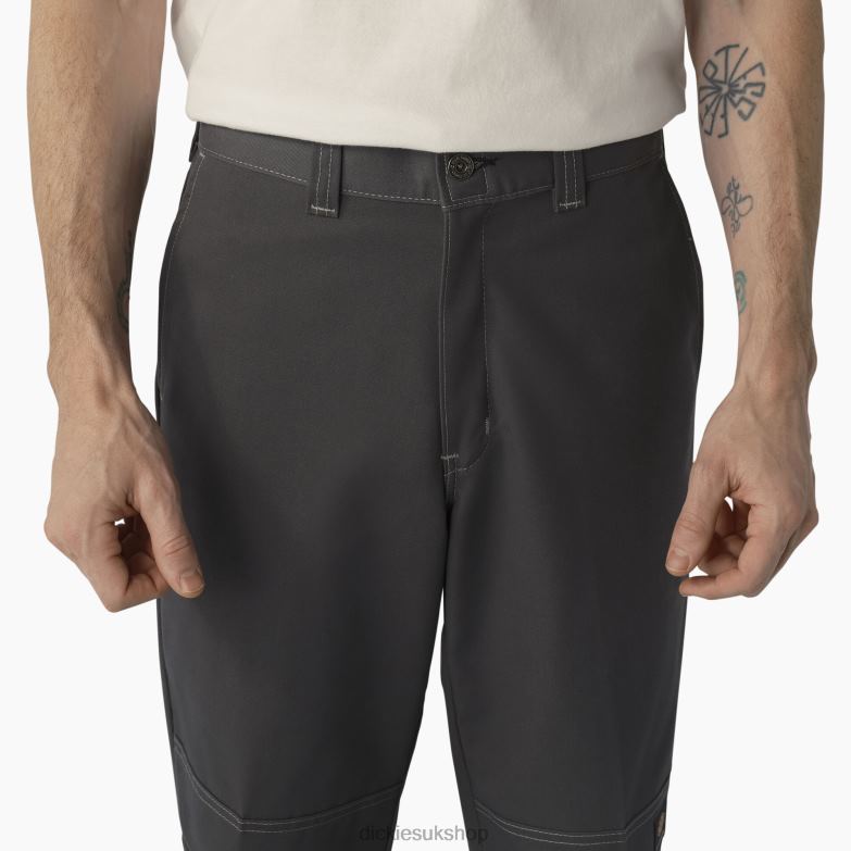 Skateboarding Double Knee Pants Men Dickies Charcoal/Gray Stitching (HCG) 88T84162 Apparel