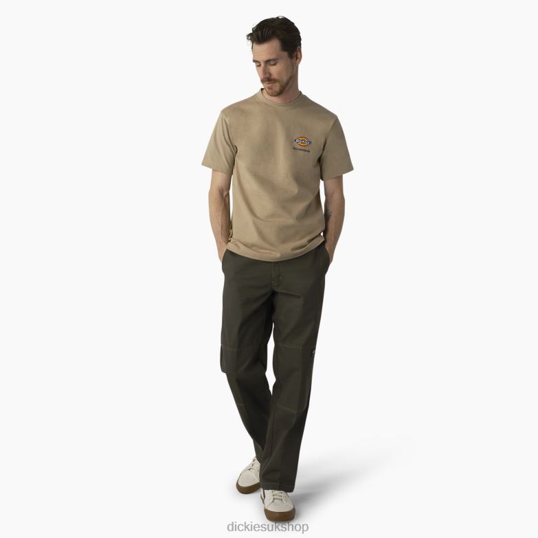 Skateboarding Double Knee Pants Men Dickies Olive Green (OG) 88T84163 Apparel