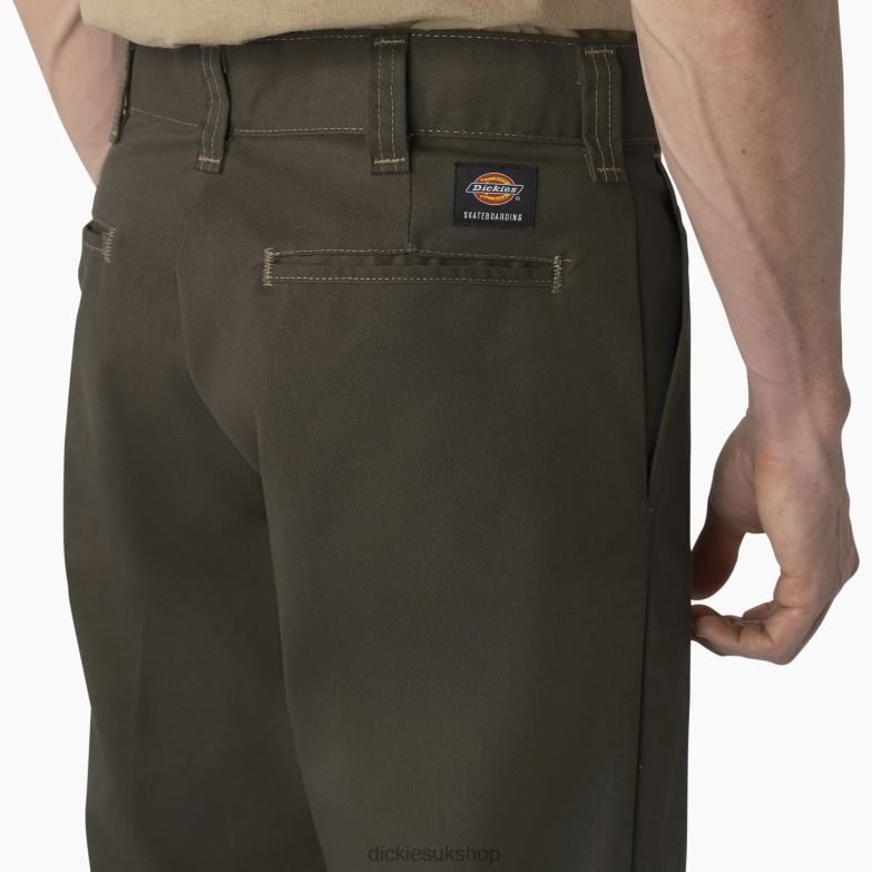 Skateboarding Double Knee Pants Men Dickies Olive Green (OG) 88T84163 Apparel