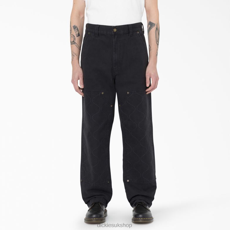 Thorsby Double Front Utility Pants Men Dickies Black (BKX) 88T84294 Apparel