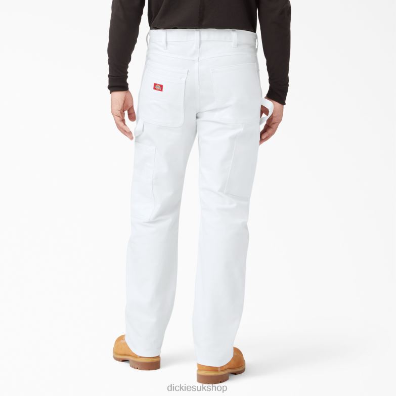 Relaxed Fit Painter\'s Pants Men Dickies White (WH) 88T84122 Apparel