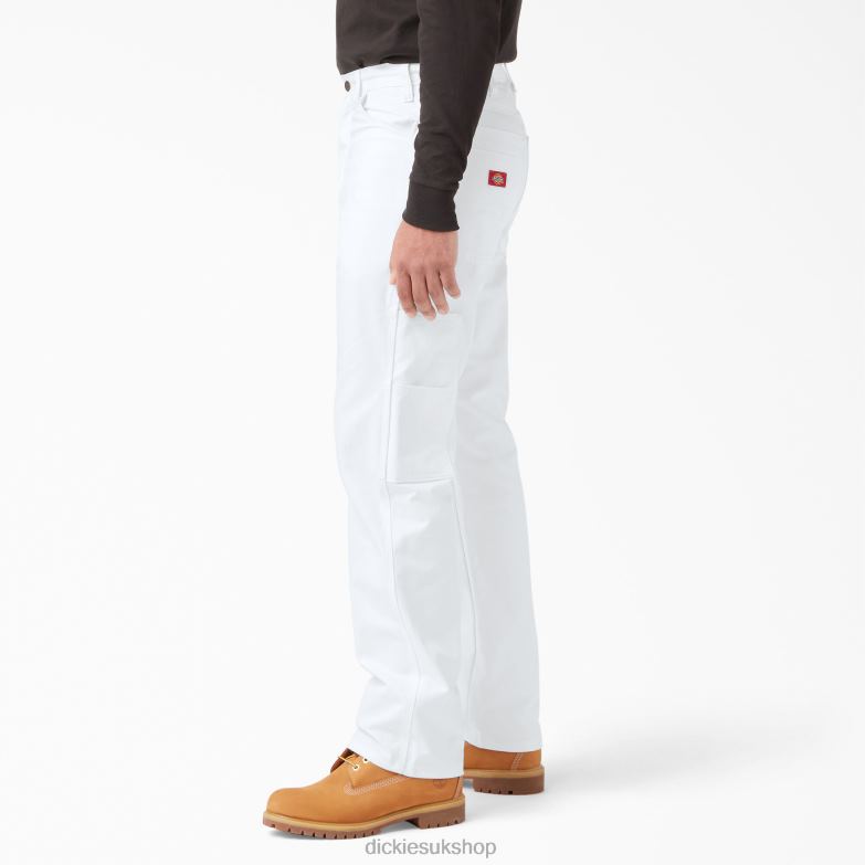 Relaxed Fit Painter\'s Pants Men Dickies White (WH) 88T84122 Apparel