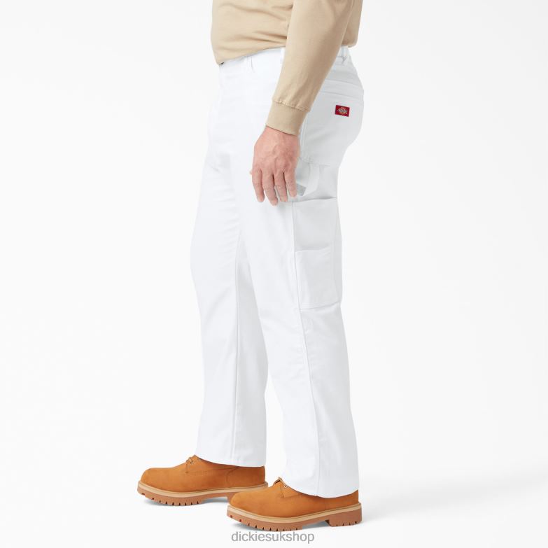Relaxed Fit Painter\'s Pants Men Dickies White (WH) 88T84122 Apparel