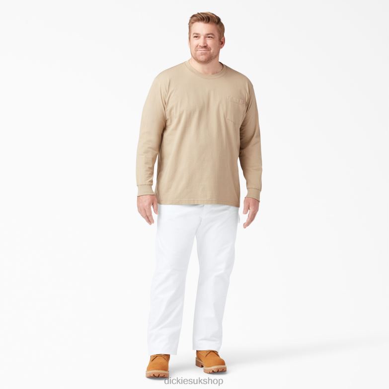Relaxed Fit Painter\'s Pants Men Dickies White (WH) 88T84122 Apparel