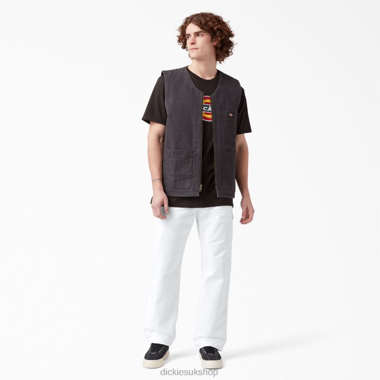 Relaxed Fit Painter\'s Pants Men Dickies White (WH) 88T84122 Apparel