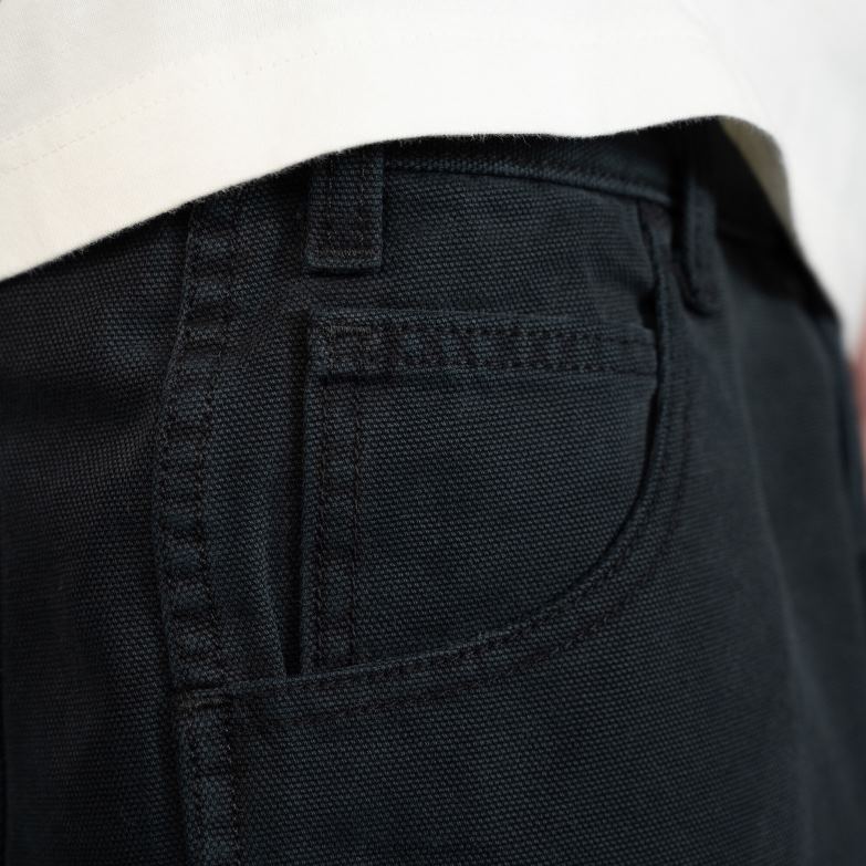 Jake Hayes Relaxed Fit Duck Pants Men Dickies Stonewashed Black (SBK) 88T8450 Apparel