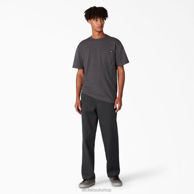 Skateboarding Regular Fit Twill Pants Men Dickies Black (BK) 88T8455 Apparel