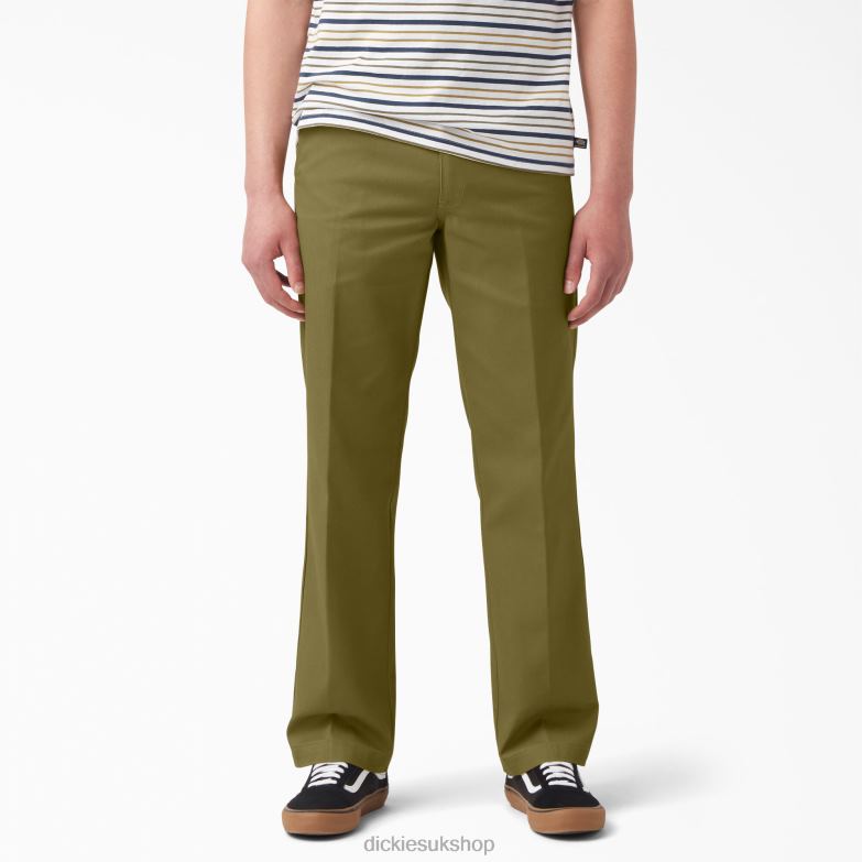 Skateboarding Regular Fit Twill Pants Men Dickies Green Moss (G2M) 88T8458 Apparel