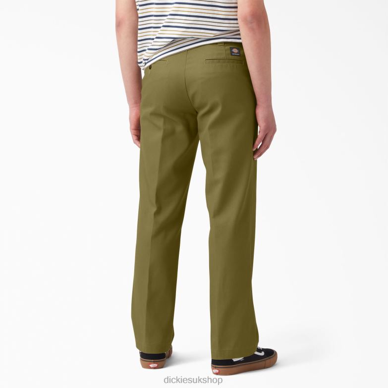 Skateboarding Regular Fit Twill Pants Men Dickies Green Moss (G2M) 88T8458 Apparel