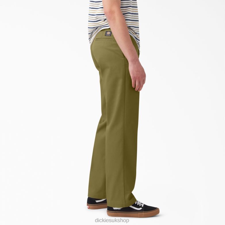 Skateboarding Regular Fit Twill Pants Men Dickies Green Moss (G2M) 88T8458 Apparel