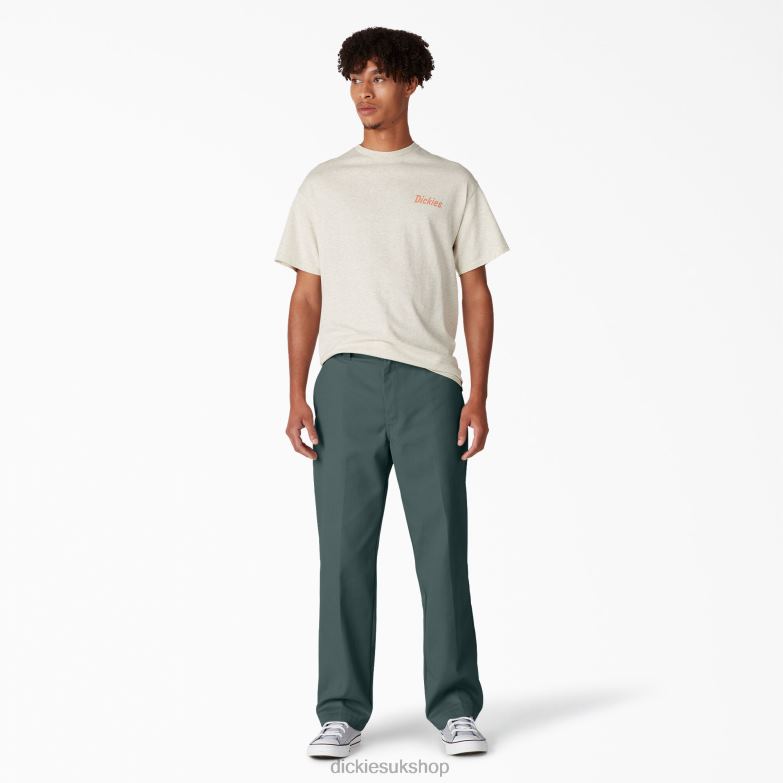 Skateboarding Regular Fit Twill Pants Men Dickies Lincoln Green (LN) 88T8459 Apparel