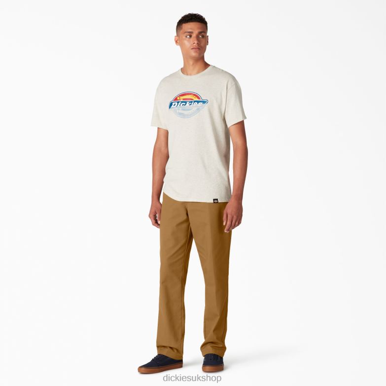 Skateboarding Slim Fit Pants Men Dickies Brown Duck Contrast Topstitch (TSB) 88T84106 Apparel
