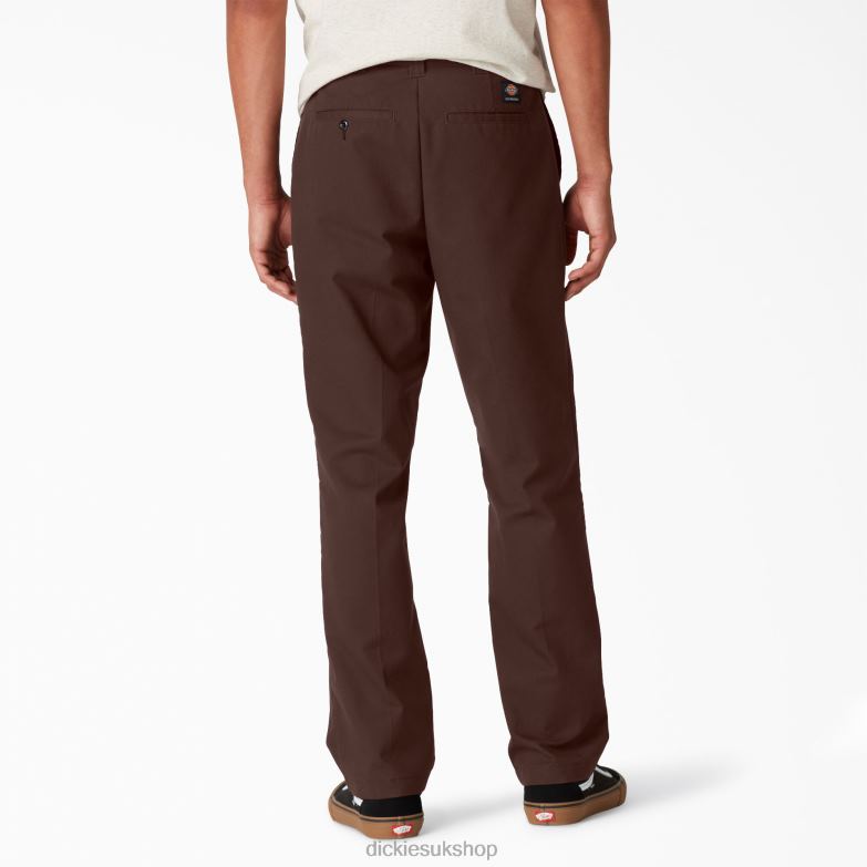 Skateboarding Slim Fit Pants Men Dickies Chocolate Brown (CB) 88T84101 Apparel