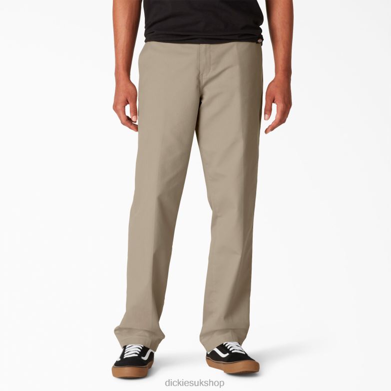 Skateboarding Slim Fit Pants Men Dickies Desert Sand (DS) 88T84104 Apparel