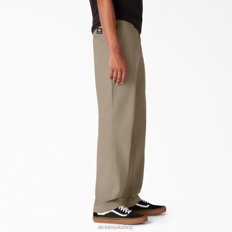 Skateboarding Slim Fit Pants Men Dickies Desert Sand (DS) 88T84104 Apparel