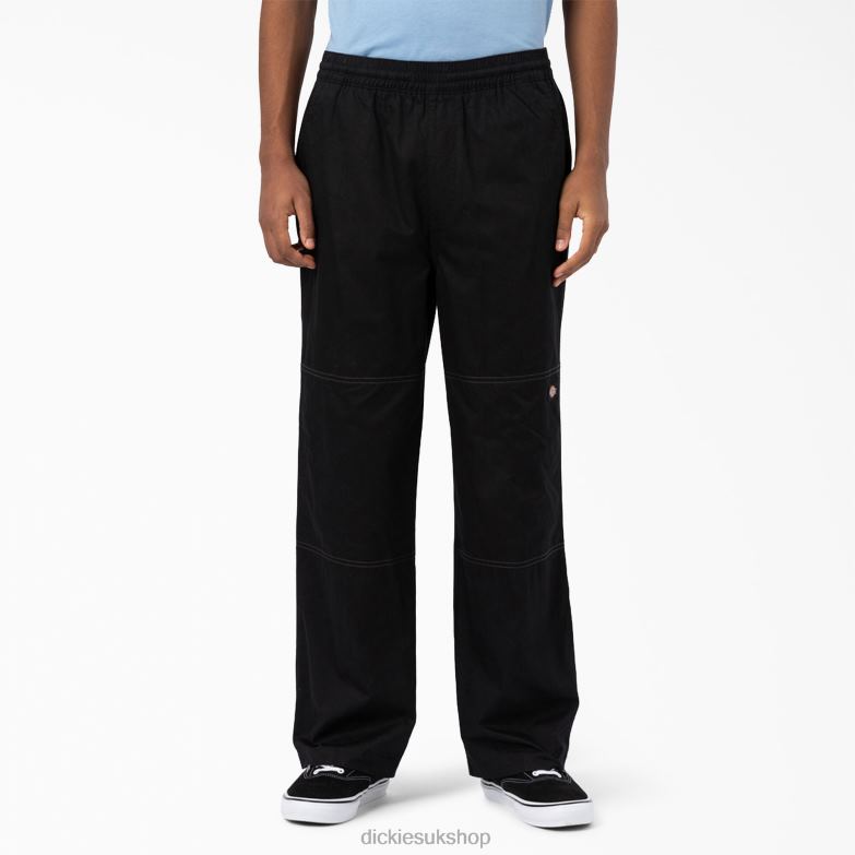 Skateboarding Summit Chef Pants Men Dickies Black (BKX) 88T84263 Apparel