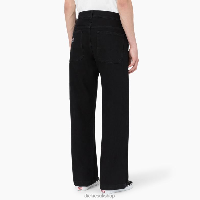 Skateboarding Wingville Loose Fit Jeans Men Dickies Black Denim (L9D) 88T84272 Apparel