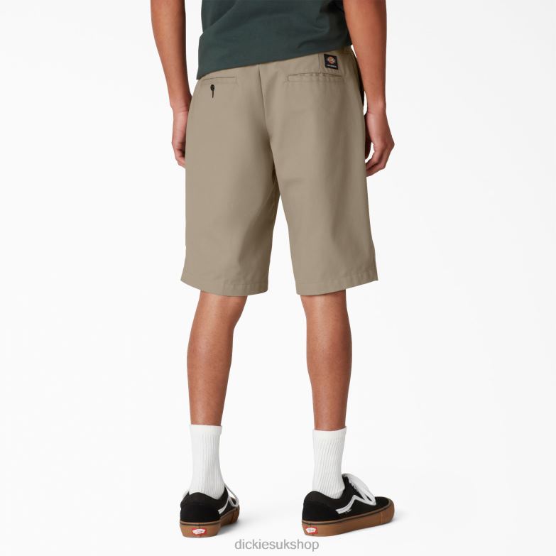 Skateboarding Slim Fit Shorts 11\" Men Dickies Desert Sand (DS) 88T84383 Apparel