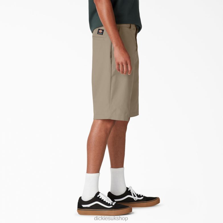 Skateboarding Slim Fit Shorts 11\" Men Dickies Desert Sand (DS) 88T84383 Apparel