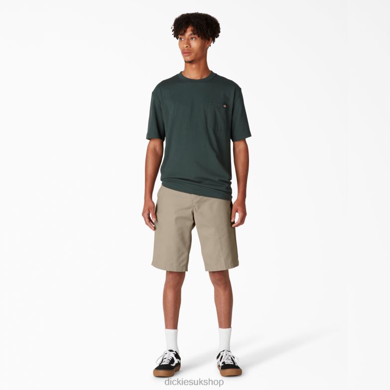 Skateboarding Slim Fit Shorts 11\" Men Dickies Desert Sand (DS) 88T84383 Apparel