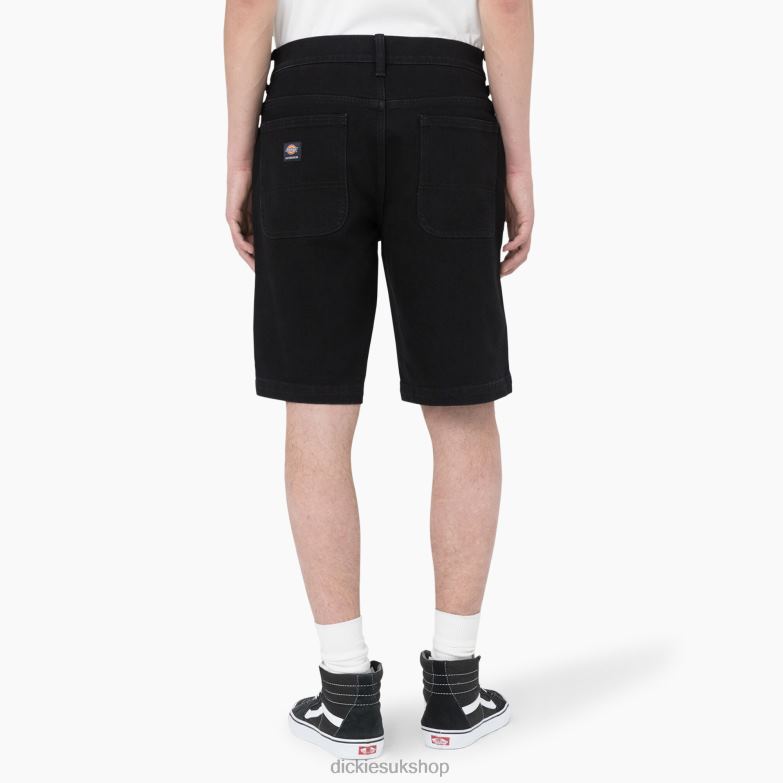 Skateboarding Wingville Shorts 11\" Men Dickies Black Denim (L9D) 88T84456 Apparel