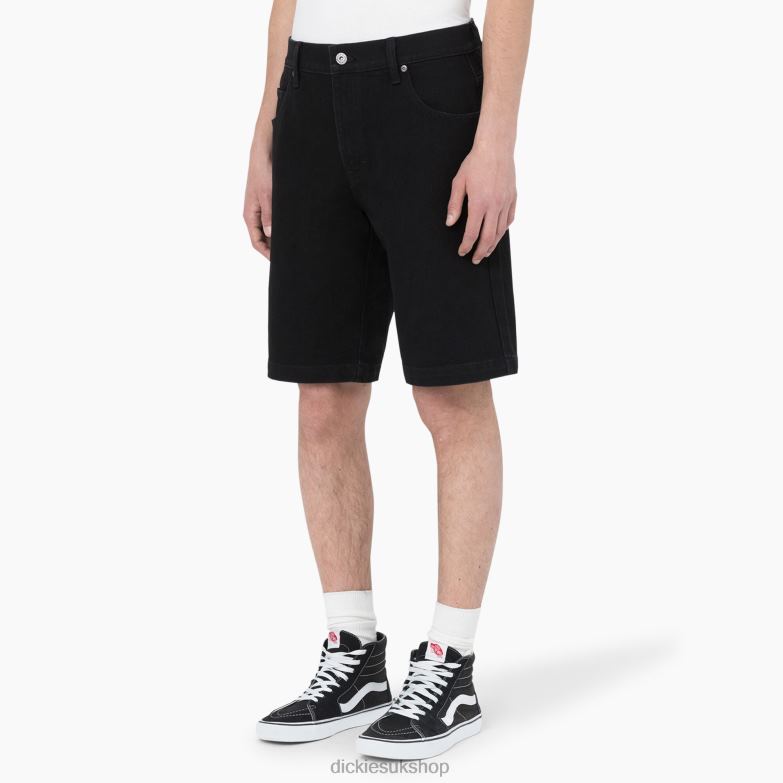 Skateboarding Wingville Shorts 11\" Men Dickies Black Denim (L9D) 88T84456 Apparel