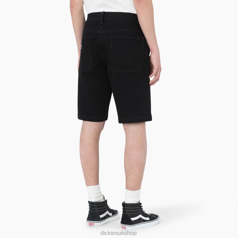 Skateboarding Wingville Shorts 11\" Men Dickies Black Denim (L9D) 88T84456 Apparel