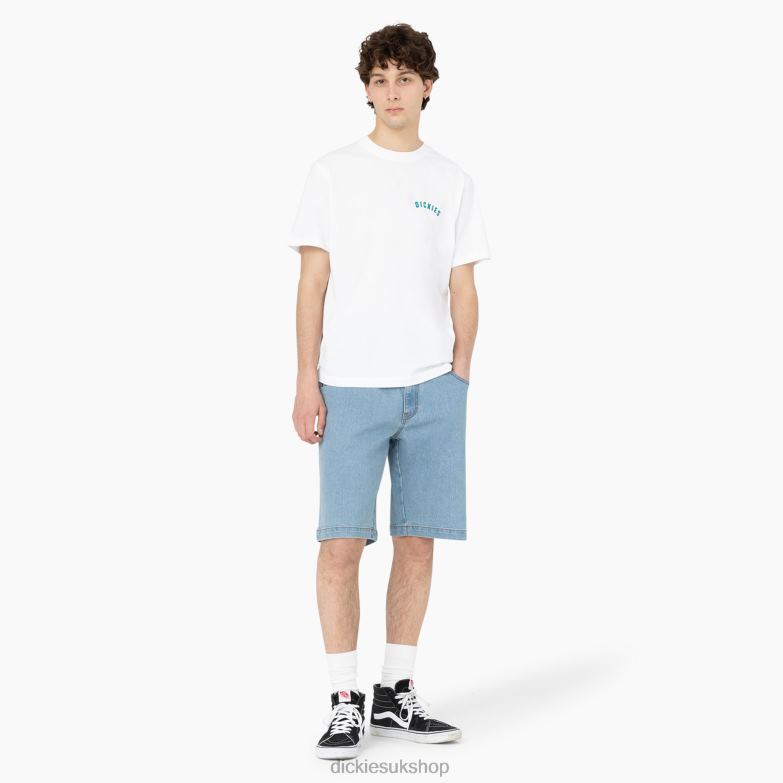 Skateboarding Wingville Shorts 11\" Men Dickies Light Denim (LTD) 88T84455 Apparel