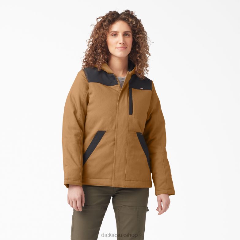 DuraTech Renegade Insulated Jacket Women Dickies Brown Duck (BD) 88T842371 Apparel