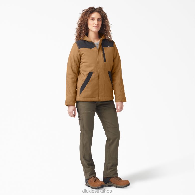 DuraTech Renegade Insulated Jacket Women Dickies Brown Duck (BD) 88T842371 Apparel