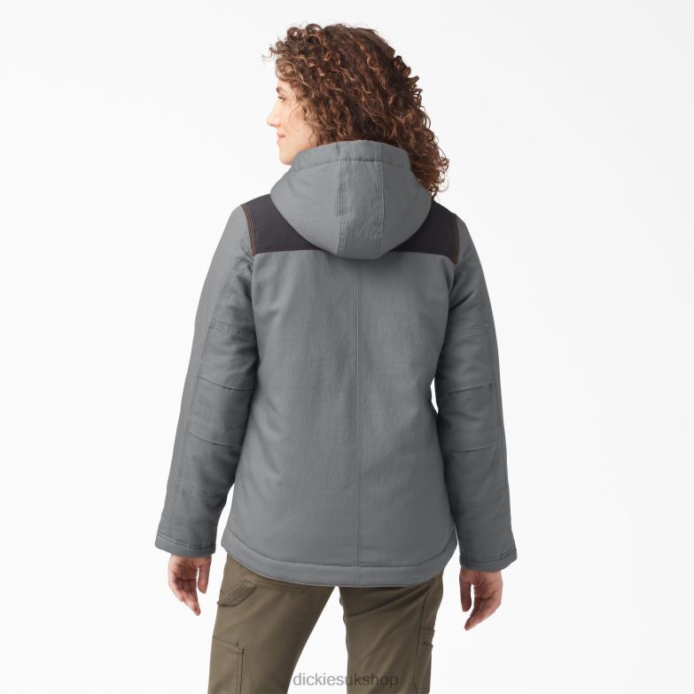 DuraTech Renegade Insulated Jacket Women Dickies Gray (GY) 88T842373 Apparel