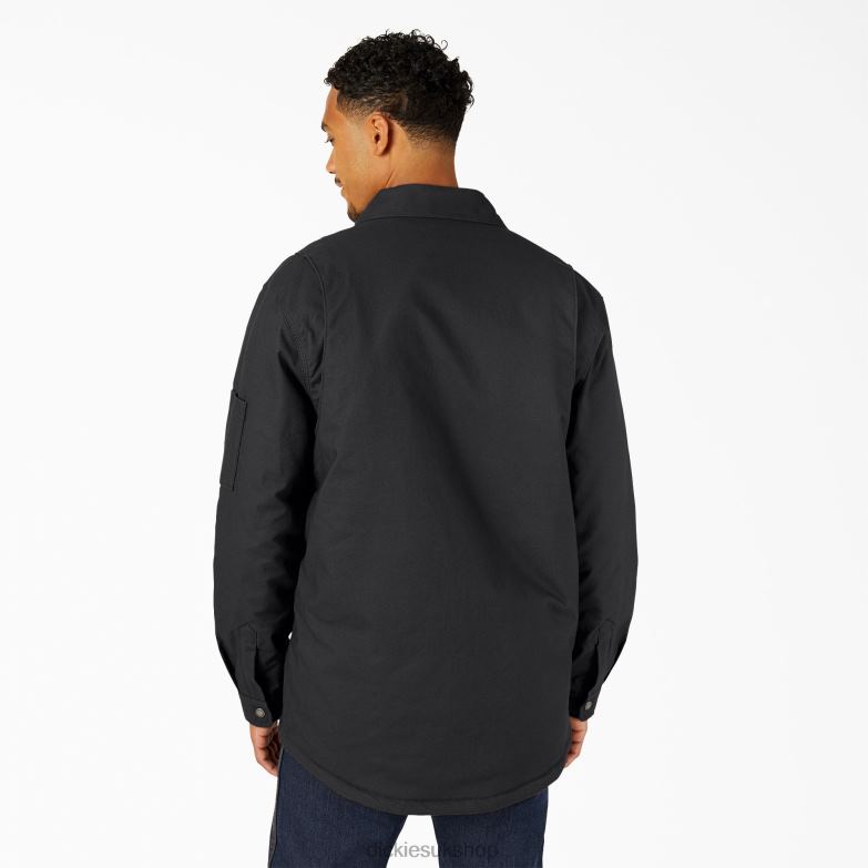 FLEX Duck Shirt Jacket with DWR Men Dickies Black (BK) 88T841015 Apparel