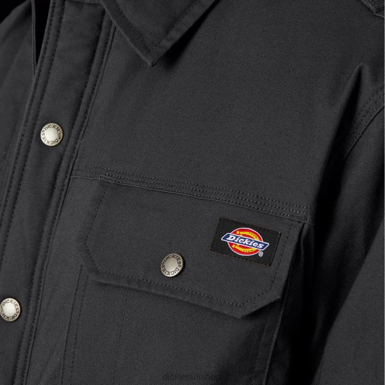 FLEX Duck Shirt Jacket with DWR Men Dickies Black (BK) 88T841015 Apparel