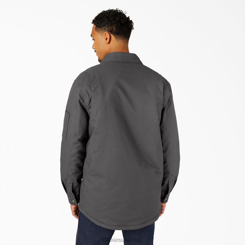FLEX Duck Shirt Jacket with DWR Men Dickies Slate Gray (SL) 88T841016 Apparel