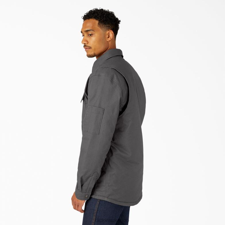 FLEX Duck Shirt Jacket with DWR Men Dickies Slate Gray (SL) 88T841016 Apparel