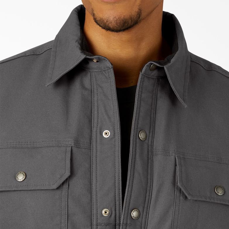 FLEX Duck Shirt Jacket with DWR Men Dickies Slate Gray (SL) 88T841016 Apparel