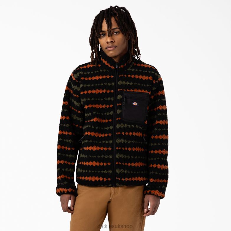 Falkville Fleece Jacket Men Dickies Black/Military Green (BMN) 88T841164 Apparel