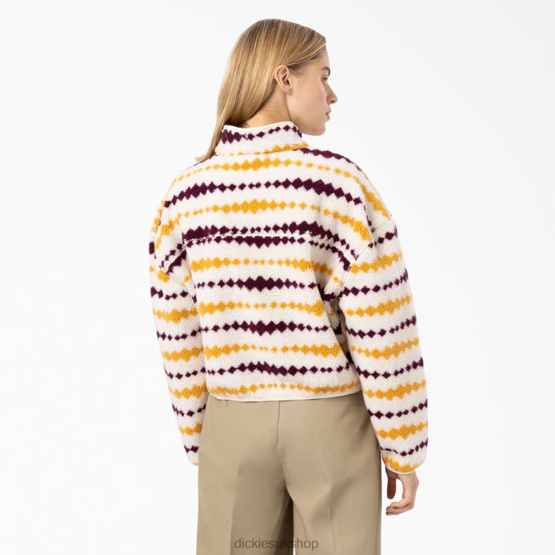 Falkville Fleece Jacket Women Dickies Ecru/Grape (EGD) 88T842360 Apparel
