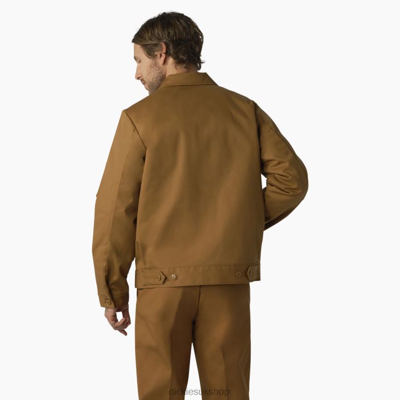 Insulated Eisenhower Jacket Men Dickies Brown Duck (WSD) 88T84971 Apparel