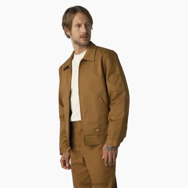 Insulated Eisenhower Jacket Men Dickies Brown Duck (WSD) 88T84971 Apparel