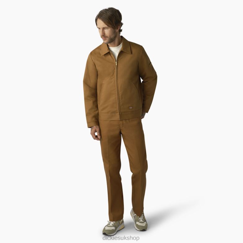 Insulated Eisenhower Jacket Men Dickies Brown Duck (WSD) 88T84971 Apparel
