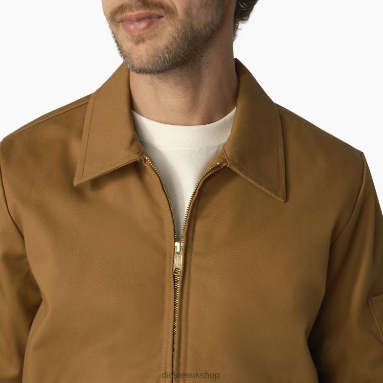 Insulated Eisenhower Jacket Men Dickies Brown Duck (WSD) 88T84971 Apparel