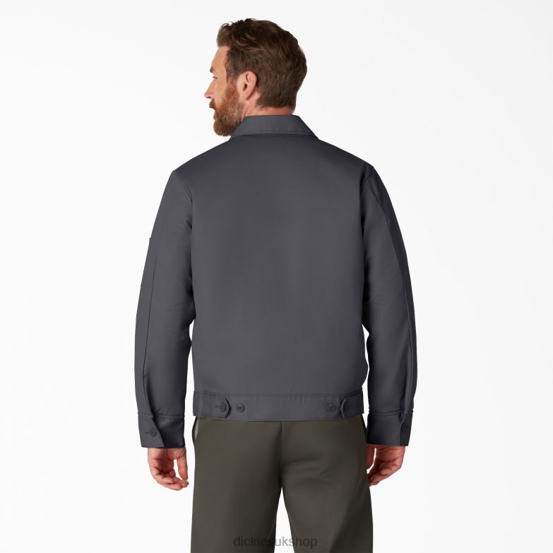 Insulated Eisenhower Jacket Men Dickies Charcoal Gray (CH) 88T84964 Apparel